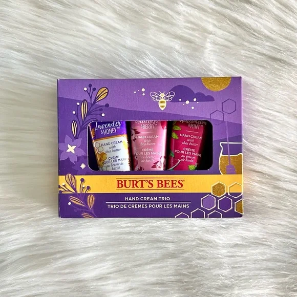 Burt's Bees Hand Cream Trio Lavender & Honey, Wild Rose & Berry, Watermelon Mint - Picture 2 of 10